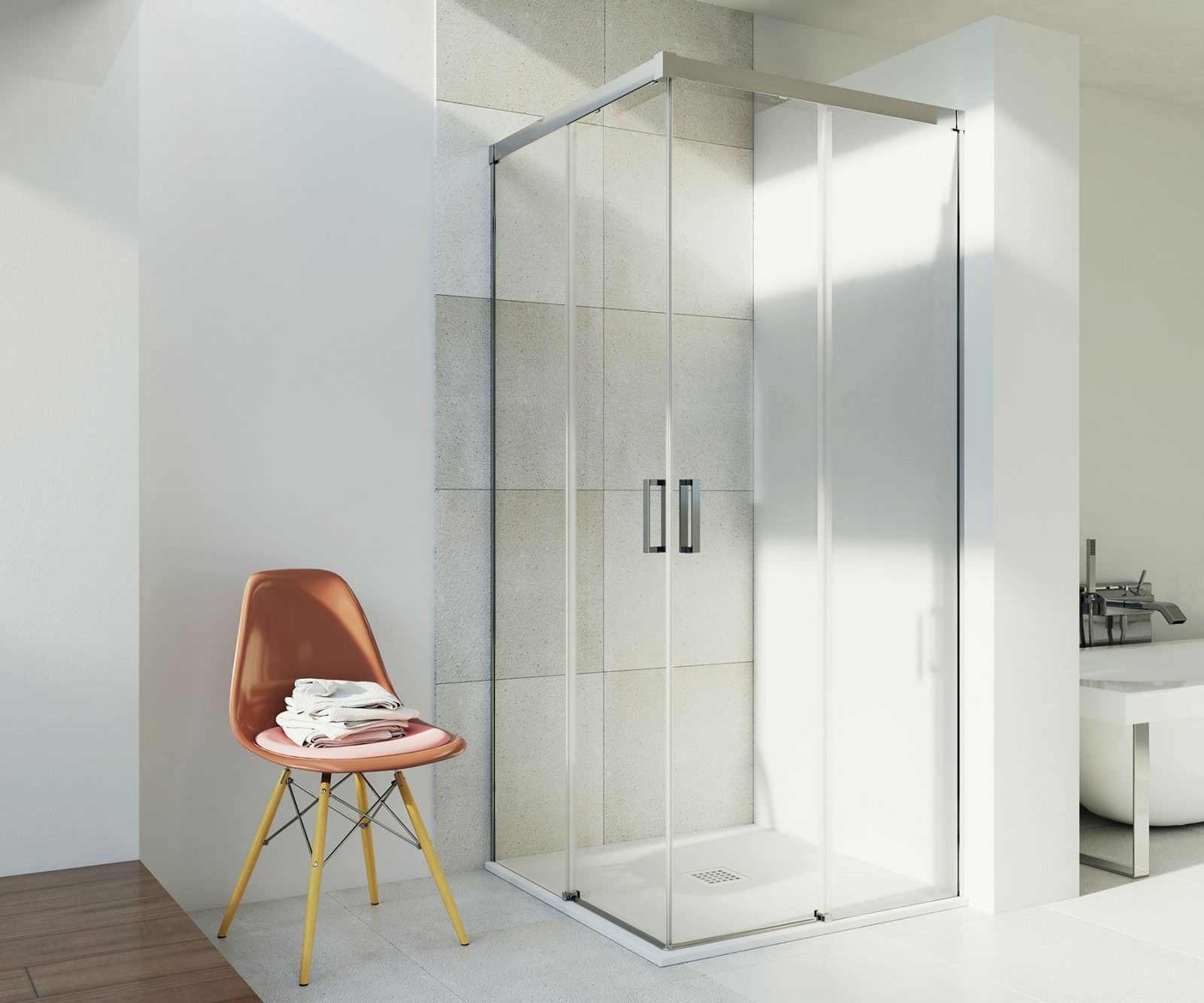 Modelo 9905- Angular Ducha Plata Modelo 9905- Angular Ducha Plata